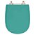 Assento Sanitário Poliester Paris Verde Aquamarine para vaso Ideal Standard - Imagem 1