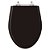 Assento Sanitário Poliester Victoria Preto para Vaso Ideal Standard - Imagem 1