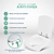 Assento Sanitário Poliester Bali Branco para vaso Incepa - Imagem 3