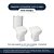 Assento Sanitário Poliester Soft Close Eros Cinza Platina (Cinza Claro) para vaso Incepa - Imagem 4