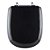 Assento Sanitário Almofadado Paris Preto para vaso Ideal Standard - Imagem 1