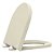 Assento Sanitário Polipropileno Soft Close Carrara Creme para vaso Deca - Imagem 2