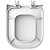 Assento Sanitário Polipropileno Soft Close Quadra Branco para vaso Deca - Imagem 3