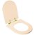 Assento Sanitario Poliester Carrara Rosa Floral Ferragem Dourada para Vaso Deca - Imagem 2