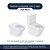 Assento Sanitario Poliester Antibacteriano Hall Branco Para Vaso Roca - Imagem 5