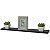 Kit 8 Prateleiras 60 x 15cm Preta Suporte Invisível - Imagem 2