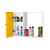 Armário para Banheiro com Espelho Amarelo (já vem montado) - Imagem 3