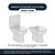 Tampa De Vaso Poliéster Soft Close Smart Metrópole Cinza Fosco - Imagem 4