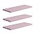 Kit 3 Prateleiras 40 x 10cm Rosa Claro Suporte Invisível - Imagem 2