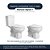 Assento Sanitário Laqueado Soft Close Monaco Branco para vaso Agnes T 6lpf - Imagem 4