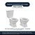 Assento Sanitário Soft Close Viseu Preto para vaso Luzarte - Imagem 4