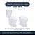 Assento Sanitário Soft Close Twister Branco para vaso Hervy com Ferragem Dourada - Imagem 4