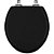 Assento Sanitário Soft Close Lirio Preto para vaso Celite - Imagem 1