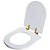Assento Sanitário Soft Close Carrara Cinza Real para vaso Deca com Ferragem Dourada - Imagem 2
