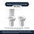 Assento Sanitário Soft Close Ritz Branco para vaso Deca com Ferragem Dourada - Imagem 4