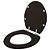 Assento Sanitário Soft Close Convencional Oval Marrom Fosco para Todos os Fabricantes - Imagem 2