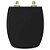 Assento Sanitário Soft Close Stylus Preto para vaso Celite com Ferragem Dourada - Imagem 1