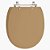 Assento Sanitário De Ville Bege Castor para vaso Deca - Imagem 1