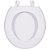 Assento Sanitário Oval Em Polipropileno Branco - Imagem 3