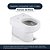 Tampa para Vaso Deca Carrara Branco com Borboleta Vermelha - Imagem 3