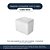 Assento Sanitário Poliester Cubo Branco Para vaso Deca - Imagem 4
