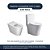Tampa de Vaso Laqueado Com Amortecedor Link/LK Preto para Bacia Deca com Ferragem Preta - Imagem 2