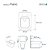 Assento Sanitário Poliéster Piano Branco para vaso Deca 1.6gpf 6lpf - Imagem 3