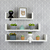 Jogo 3 Prateleiras U Mdf Branco Nicho Bebe Sala Quarto Cozinha - Imagem 1