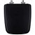 Assento Sanitário Poliéster Soft Close Boss Matte Black Preto Fosco para vaso Incepa - Imagem 1