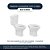 Assento Sanitário Poliester Eco Branco para vaso Celite - Imagem 4