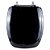 Assento Sanitário Almofadado Stylus Preto para vaso Celite - Imagem 1