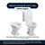 Assento Sanitário Almofadado Zoom Branco para vaso Logasa - Imagem 4