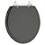 Assento Sanitário Convencional / Oval Cinza Plus (Cinza Escuro) para vaso Hervy - Imagem 1