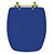 Assento Sanitário Stylus Azul Mineral para vaso Celite com Ferragem Dourada - Imagem 1