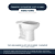 Assento Sanitário Decorado Aloha Branco P/ Louça Celite - Imagem 3