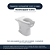 Assento Sanitário Poliester Handicapped Branco para vaso Celite - Imagem 3