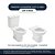 Assento Sanitário Poliéster Life Branco para vaso Celite 1.6gpf 6lpf - Imagem 4