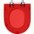 Assento Sanitario Poliester Smart Vermelho Transparente - Imagem 1