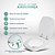 Assento Sanitário Poliéster Hawaii Branco para vaso Mondialle 6lpf - Imagem 4