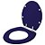 Assento Sanitario Poliester Convencional Oval Cobalto (Azul Escuro) - Imagem 2