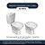 Assento Sanitario Poliester Izy Creme Para vaso Deca - Imagem 4