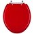 Assento Sanitario Colorido Vermelho para Vaso Convencional - Imagem 1