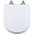 Assento Sanitário Laqueado Soft Close Square Branco Para vaso Lorenzetti - Imagem 1