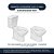 Assento Sanitário Poliester Soft Close Fiori Cinza Claro para vaso Fiori 6lpf - Imagem 4