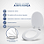 Assento Sanitário Laqueado Soft Close Alamo Branco para vaso Santa Clara 6lpf - Imagem 5