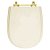 Assento Sanitário Paris Bone para vaso Ideal Standard Com Ferragem Dourada - Imagem 1