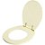 Assento Sanitário Poliéster Windsor Creme para vaso Deca Com Ferragem Dourada - Imagem 2