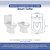 Assento Sanitário Tampa de Vaso Branco Resina Poliester Smart para bacia Celite - Imagem 3