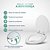 Tampa de Vaso Poliester Convencional Oval Universal 1.6gpf 6lpf Branco para bacia Deca - Imagem 5