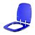 Tampa de Vaso Sanitário Poliéster Fit Azul Transparente para louça Celite - Imagem 2